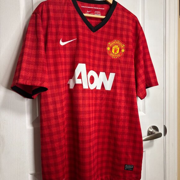 Nike 2012/2013 Manchester United Home Soccer Jersey XL - Picture 1 of 2